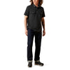 Ariat Mens Snap Black Polo Shirt