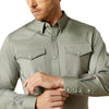 Ariat Mens Solid Twill Fitted Shirt