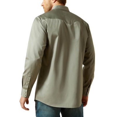 Ariat Mens Solid Twill Fitted Shirt