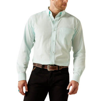 Ariat Mens Solid Slub Classic Fit Shirt