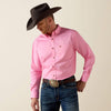 Ariat Mens Solid Twill Classic Fit Shirt Pink - 10016692
