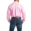 Ariat Mens Solid Twill Classic Fit Shirt Pink - 10016692