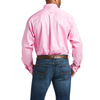 Ariat Mens Solid Twill Classic Fit Shirt Pink - 10016692