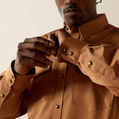 Ariat Mens Solid Twill Classic Fit Shirt