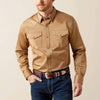 Ariat Mens Solid Twill Fitted Shirt