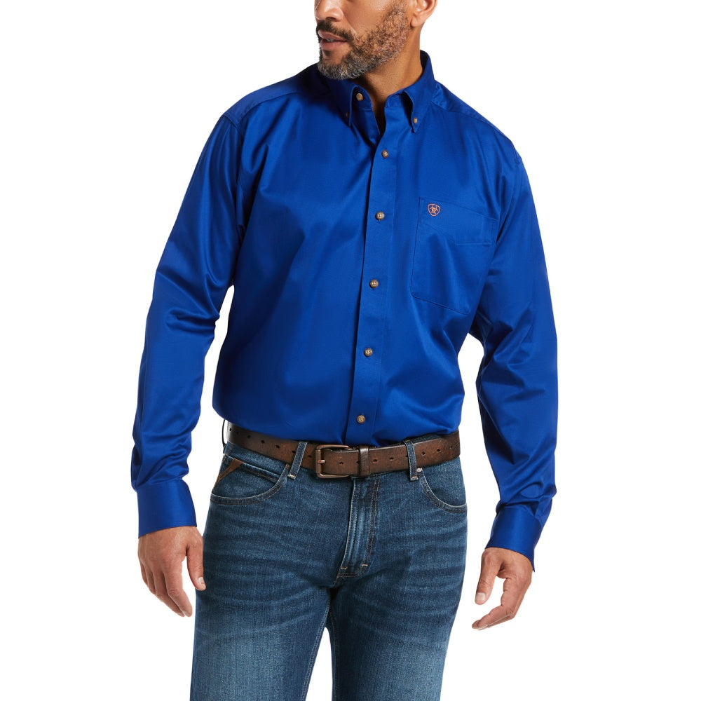 Ariat Mens Solid Twill Shirt Ultramarine