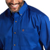 Ariat Mens Solid Twill Shirt Ultramarine - 10006660