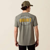 Ariat Mens Southwest Cross Badge T-Shirt Castor Grey - 10080732