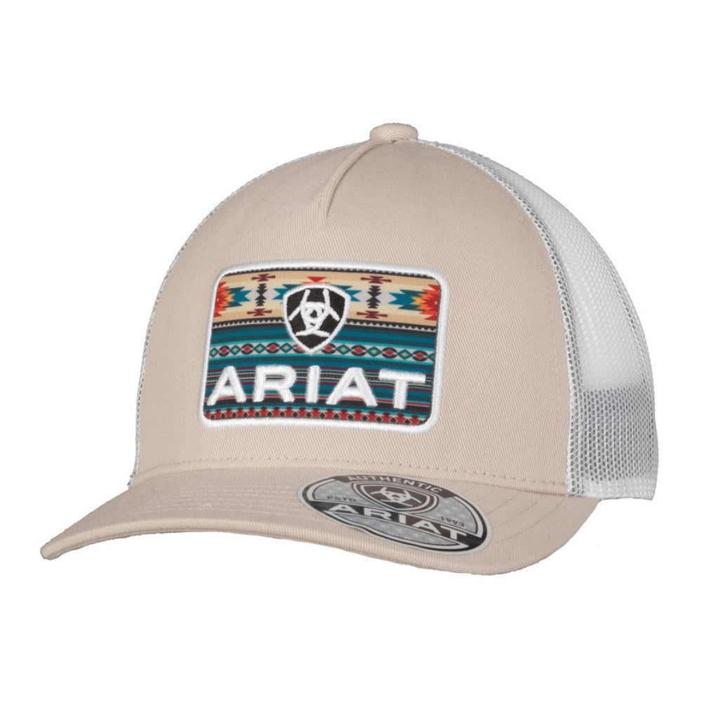 Ariat Mens Southwest Logo Patch Cap Beige - A300085831