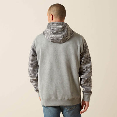 Ariat Mens Southwestern Hoodie Grey Geo Serape - 10062819