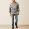 Ariat Mens Southwestern Hoodie Grey Geo Serape - 10062819