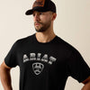 Ariat Mens Stipple Horizon Classic Fit T-Shirt Black - 10073460