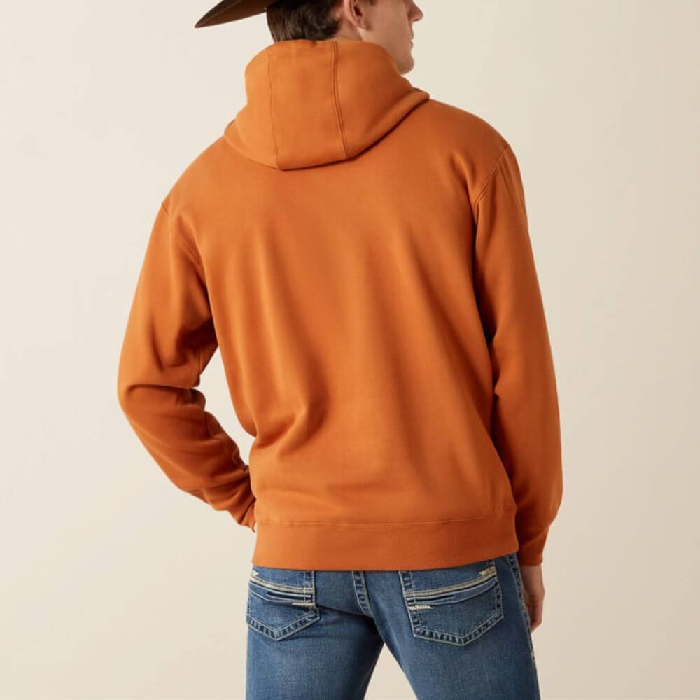 Ariat Mens Stitch Shield Logo Hoodie Adobe - 10062493