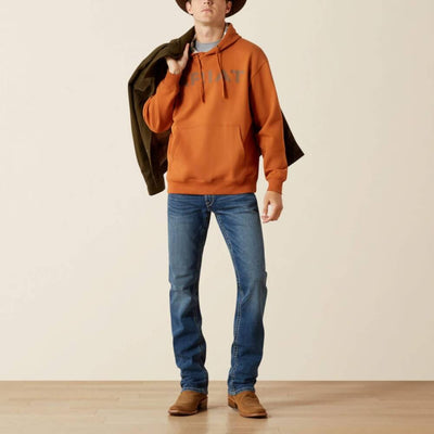 Ariat Mens Stitch Shield Logo Hoodie Adobe - 10062493