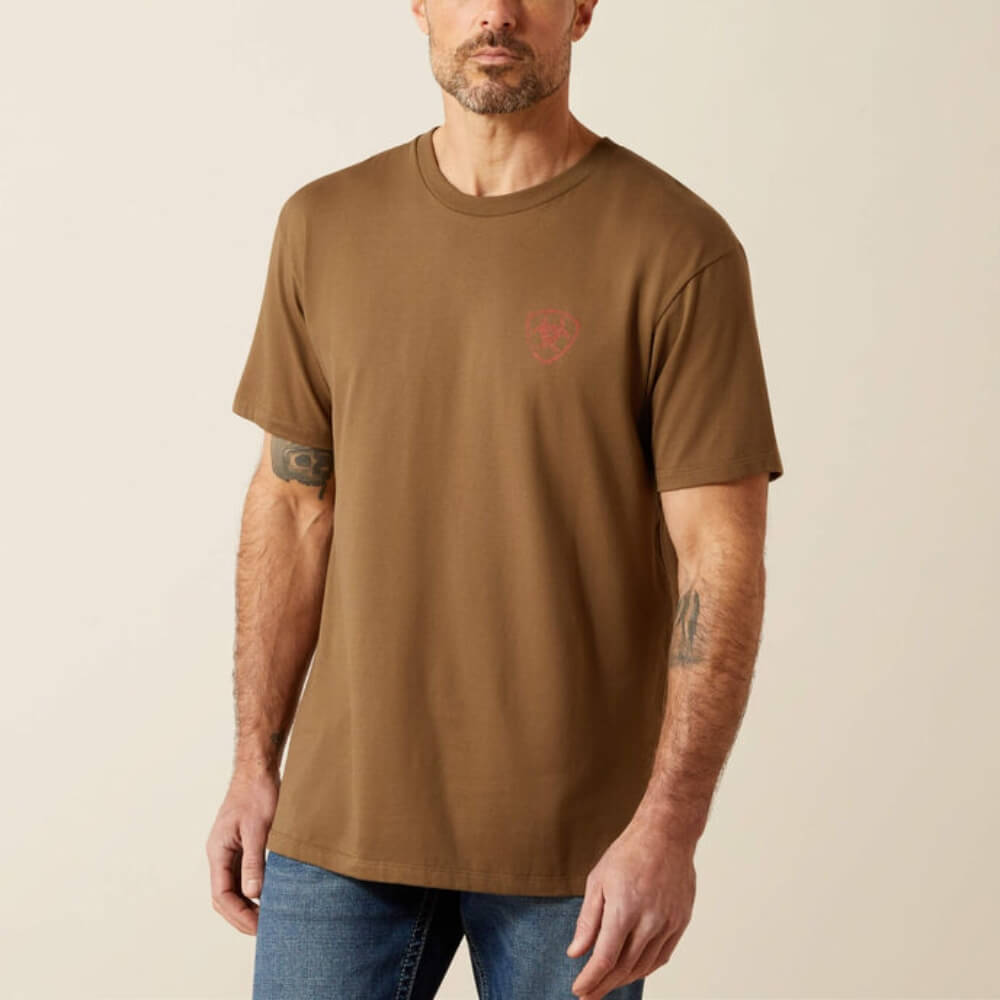Ariat Mens Stone Arrowhead T-Shirt Brown - 10065890