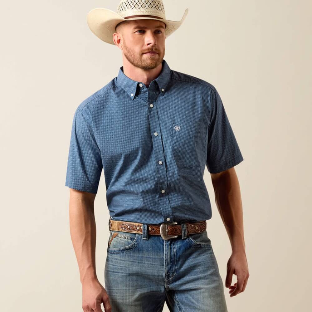 Ariat Mens Storm Classic Fit Shirt Key Largo - 10073596