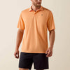 Ariat Mens TEK Classic Fit Polo Shirt Cantaloupe - 10071397