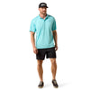 Ariat Mens TEK Polo Shirt Angel Blue - 10073481