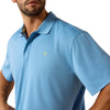 Ariat Mens TEK Polo Shirt Blissful Blue - 10071394