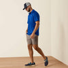 Ariat Mens TEK Polo Shirt Blue Quartz - 10073482