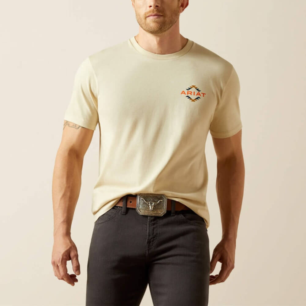 Ariat Mens Tapaz Zapoteco T-Shirt Natural - 10062416