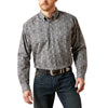 Ariat Mens Tatum Classic Fit Print Shirt Grey - 10065852