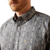 Ariat Mens Tatum Classic Fit Print Shirt Grey - 10065852