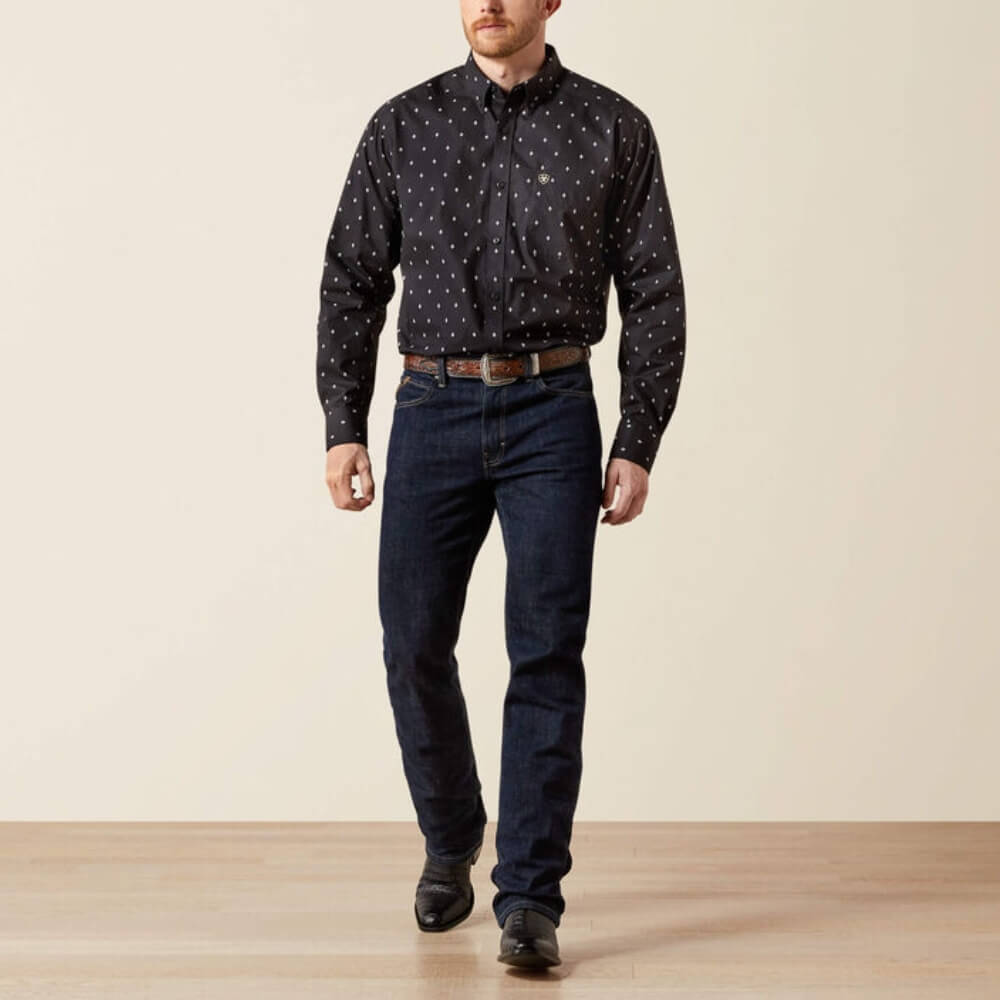 Ariat Mens Taylor Classic Fit Shirt Black - 10065856