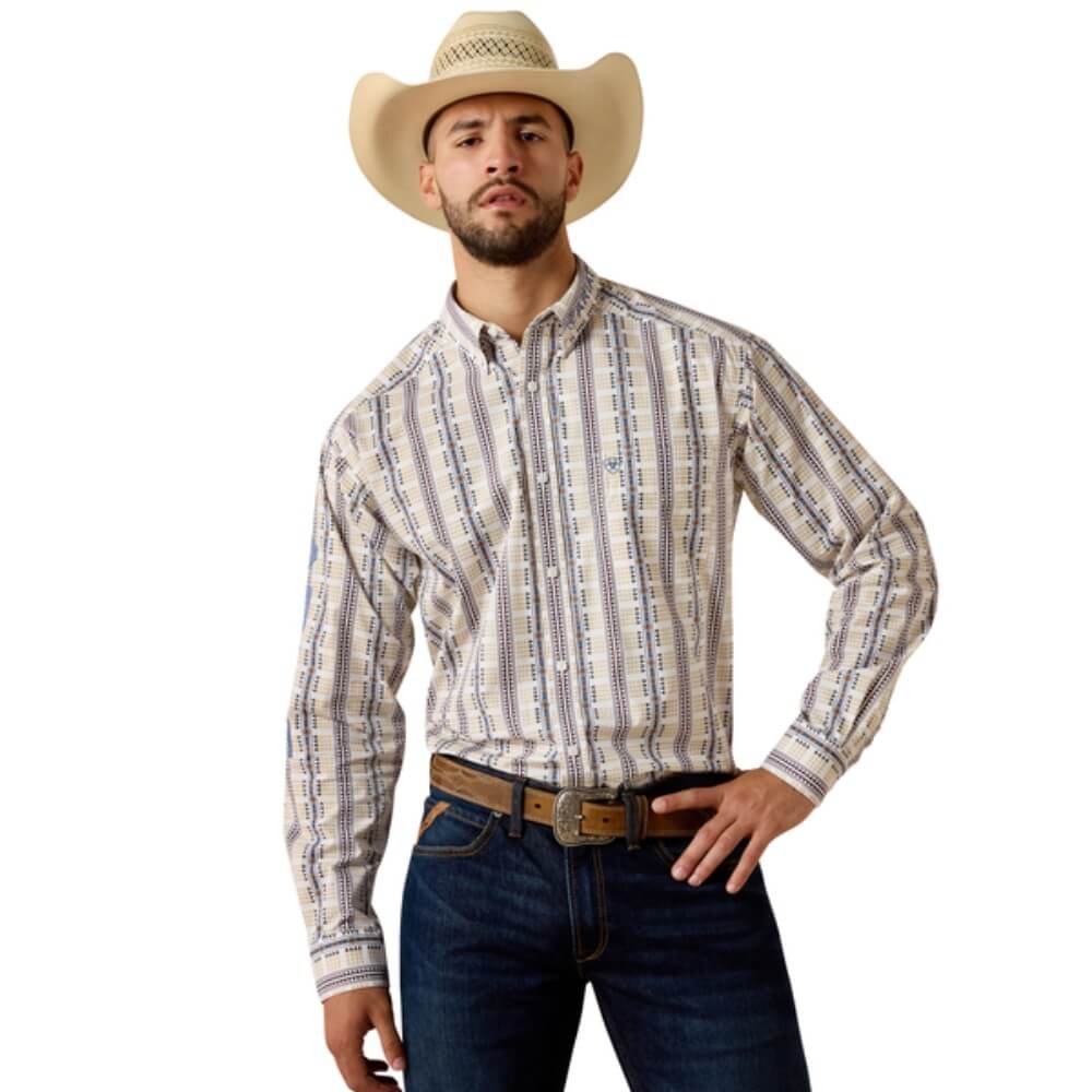 Ariat Mens Team Daniel Shirt White - 10073627