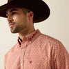 Ariat Mens Team Dixon Classic Fit Shirt Ketchup/Fudge - 10079372