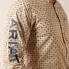 Ariat Mens Team Dusty Classic Fit Shirt Gold/Blue Nights - 10079618