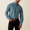 Ariat Mens Team Jansen Fitted Shirt Navy/Night blue - 10071018