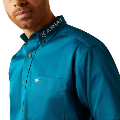 Ariat Mens Team Logo Dark Teal Shirt 