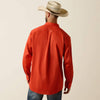 Ariat Mens Team Logo Lightweight Twill Classic Fit Shirt Paprika - 10073663