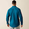 Ariat Mens Team Logo Lightweight Twill Shirt Corsair/Red - 10071684