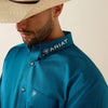Ariat Mens Team Logo Lightweight Twill Shirt Corsair/Red - 10071684