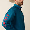 Ariat Mens Team Logo Lightweight Twill Shirt Corsair/Red - 10071684