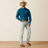 Ariat Mens Team Logo Lightweight Twill Shirt Corsair/Red - 10071684
