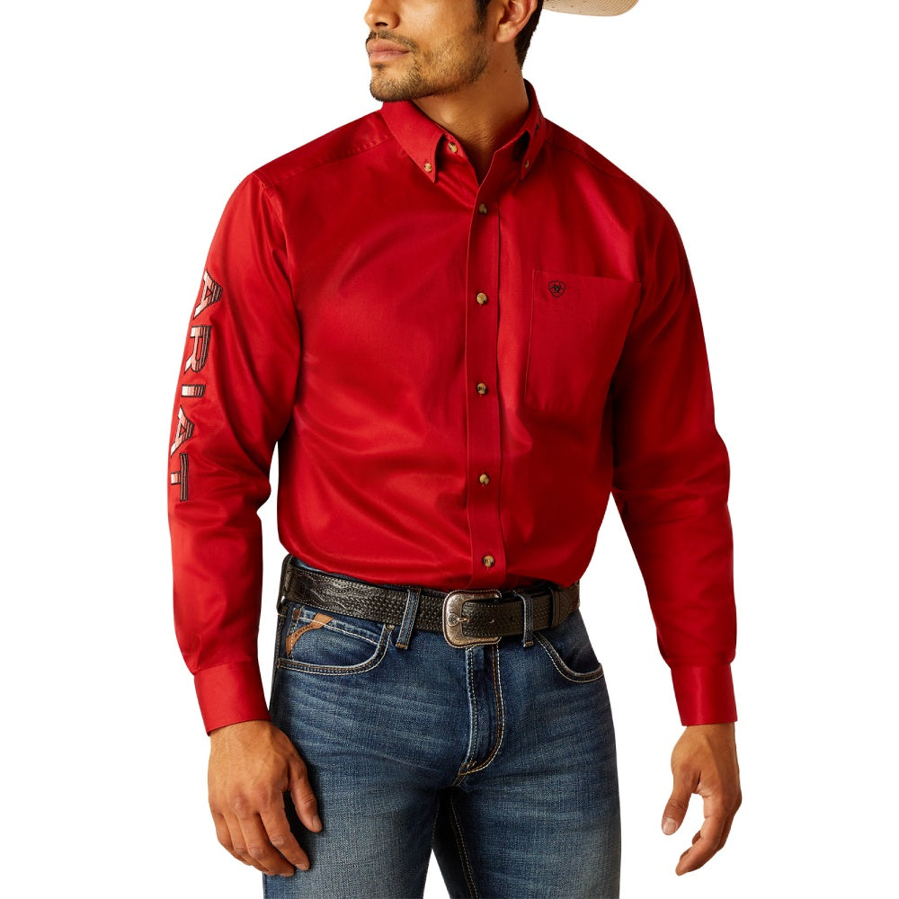 Ariat Mens Team Logo Long Sleeve Shirt