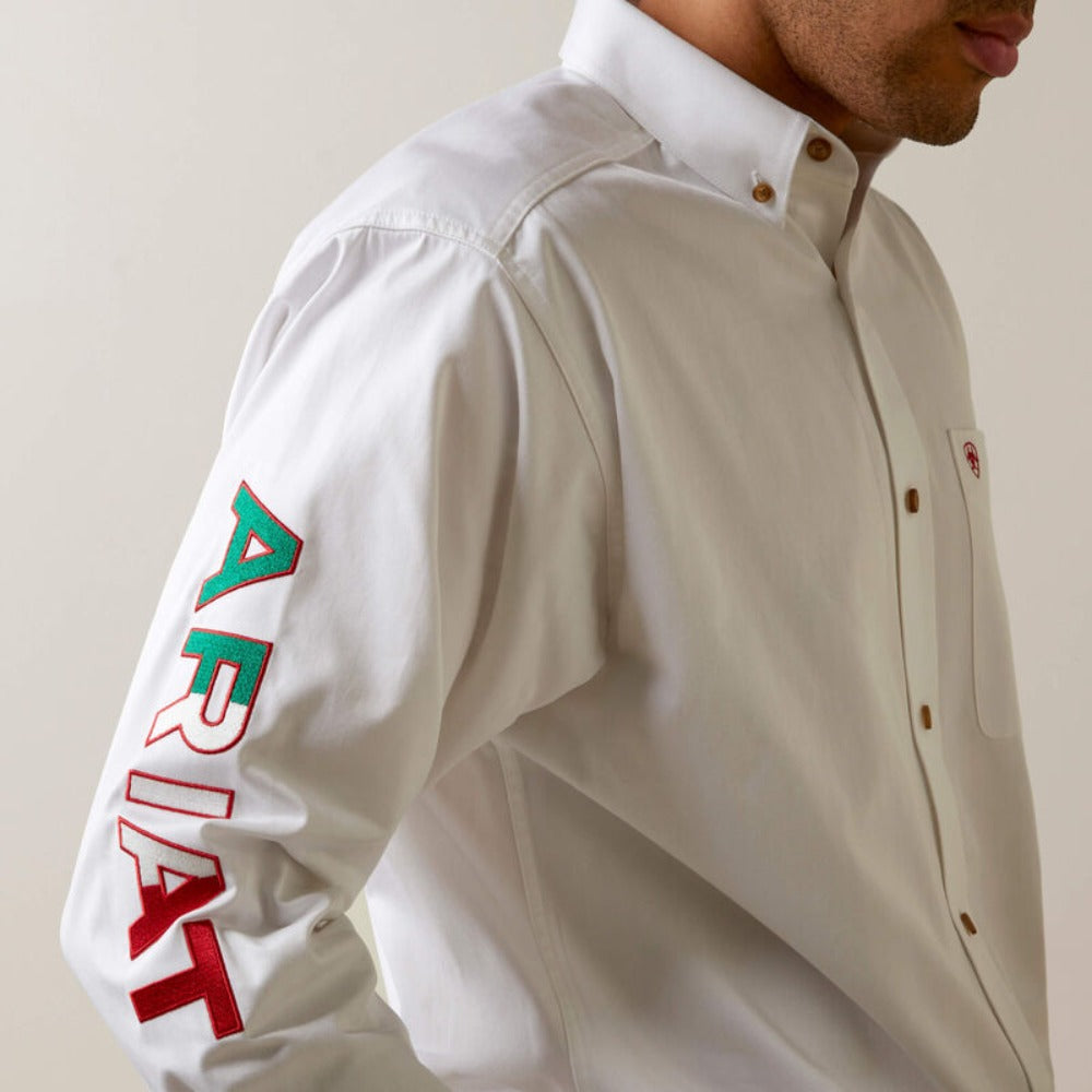 Ariat Mens Team Logo Mexico Shirt White - 10040911