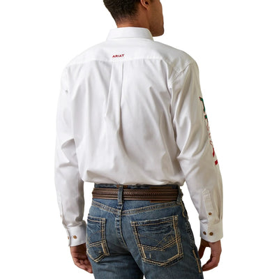 Ariat Mens Team Logo Mexico Shirt White