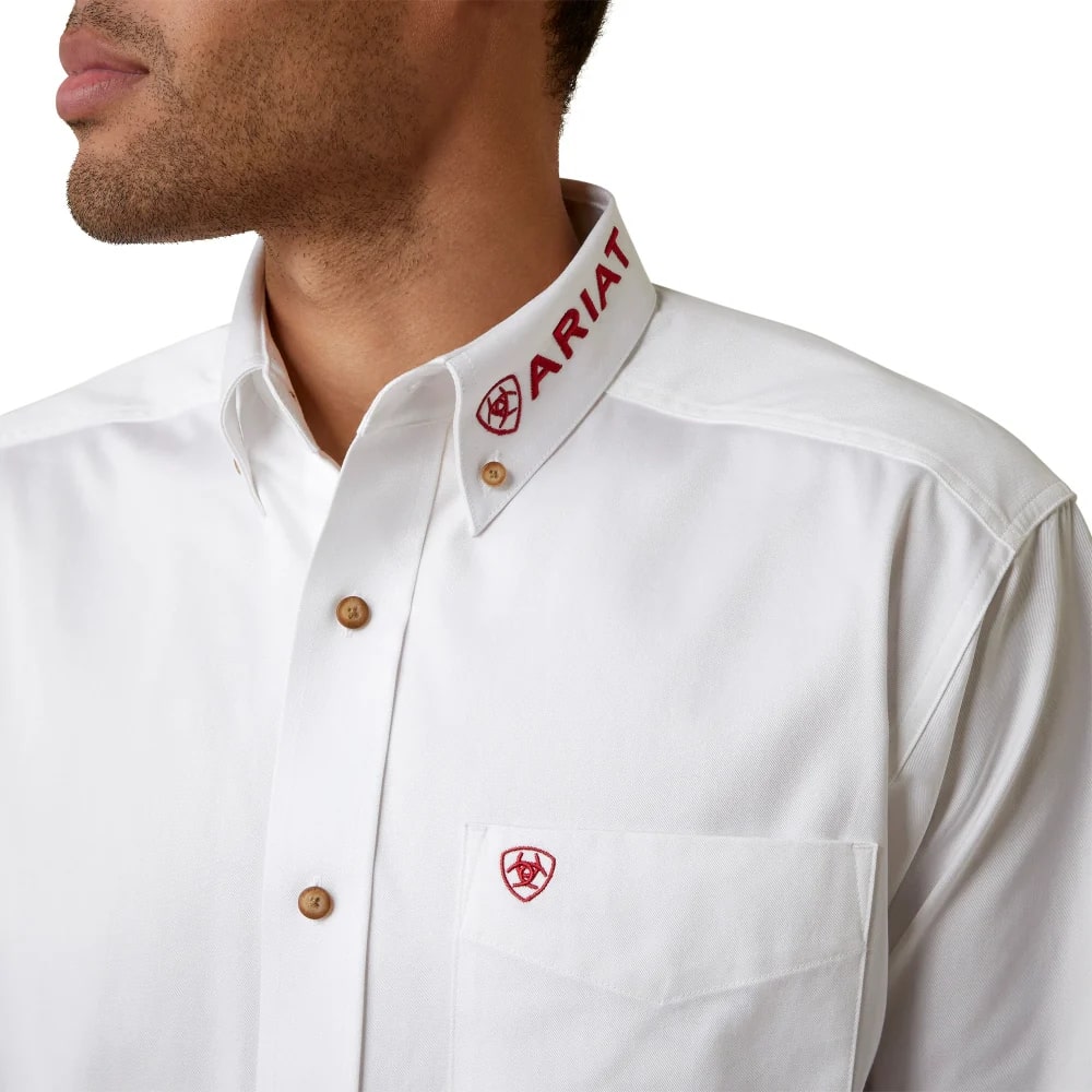 Ariat Mens Team Logo Mexico Shirt White