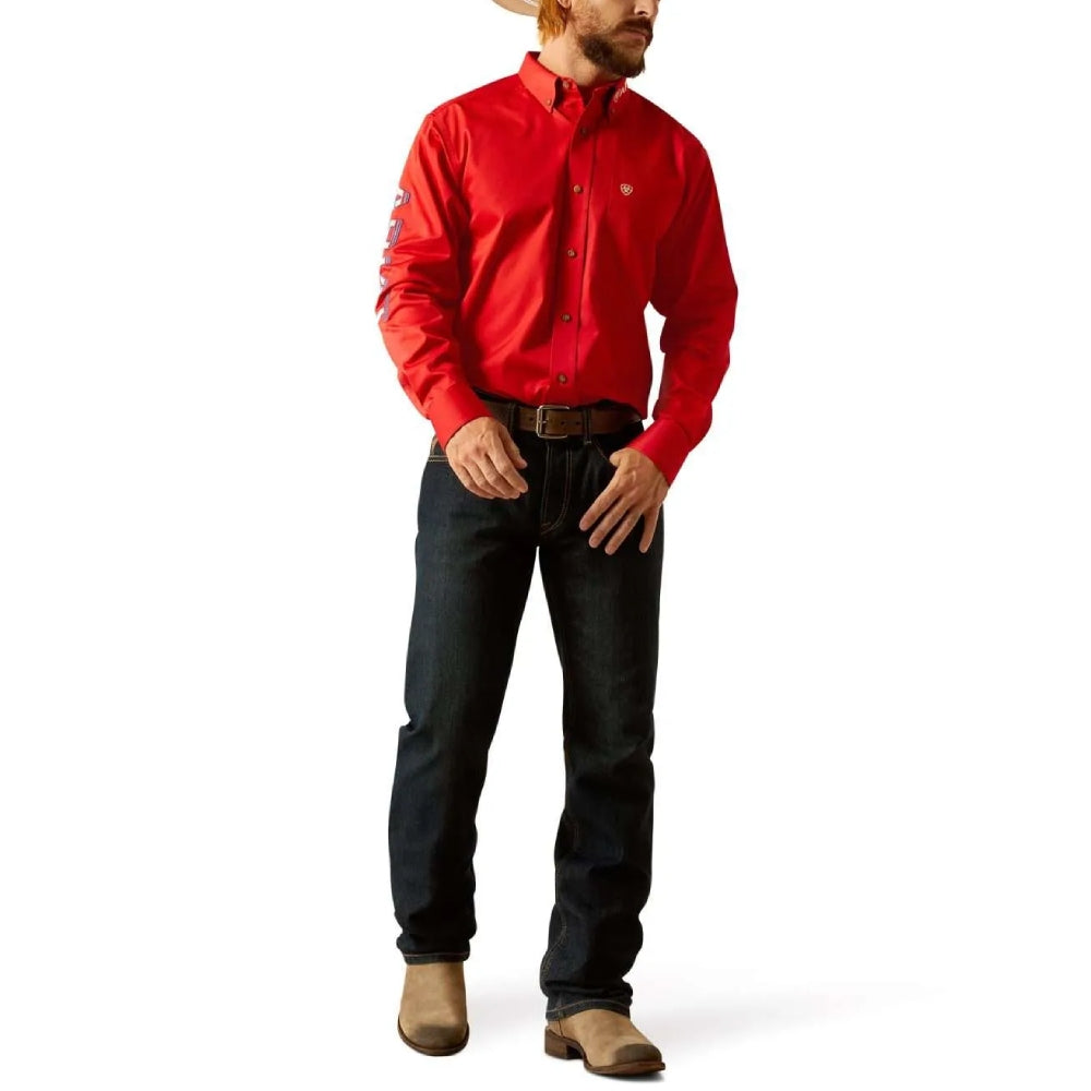 Ariat Mens Team Logo Red Shirt