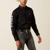 Ariat Mens Team Logo Twill Black Shirt