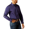 Ariat Mens Team Logo Twill Blue Shirt