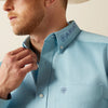 Ariat Mens Team Logo Twill Blue Shirt