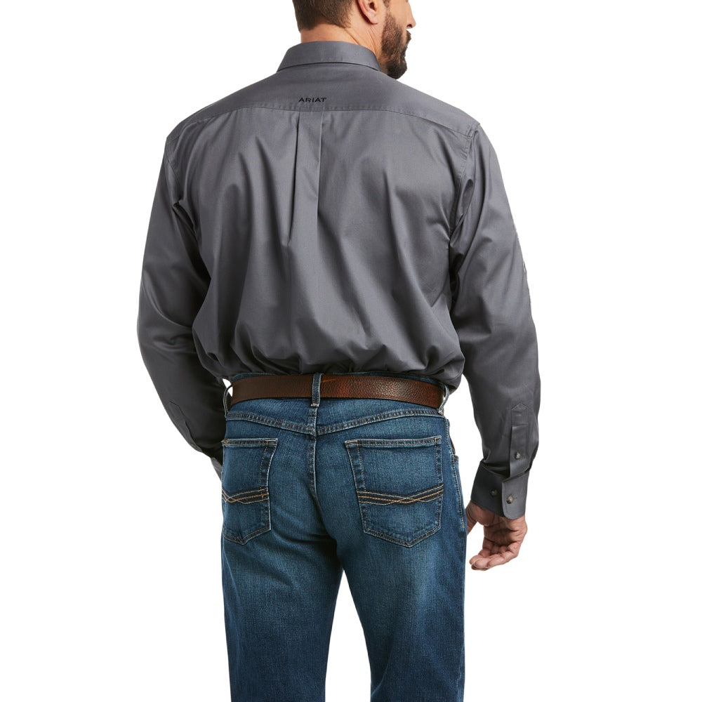 Ariat Mens Team Logo Twill Classic Fit Shirt Quiet Shade