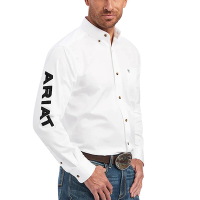 Ariat Mens Team Logo Twill Classic Fit Shirt
