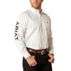 Ariat Mens Team Logo Twill Classic Fit Shirt White - 10046825
