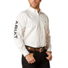 Ariat Mens Team Logo Twill Classic Fit Shirt White - 10046825